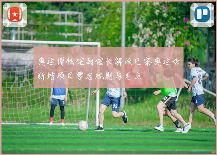 奥运博物馆副馆长解读巴黎奥运会新增项目攀岩规则与看点